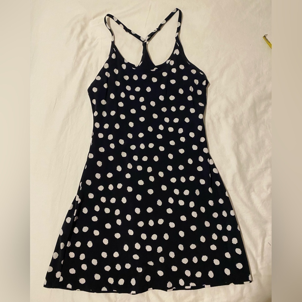 Outdoor Voices Exercise Dress - Black and White Polka Dot - Size Small - Picture 2 of 6